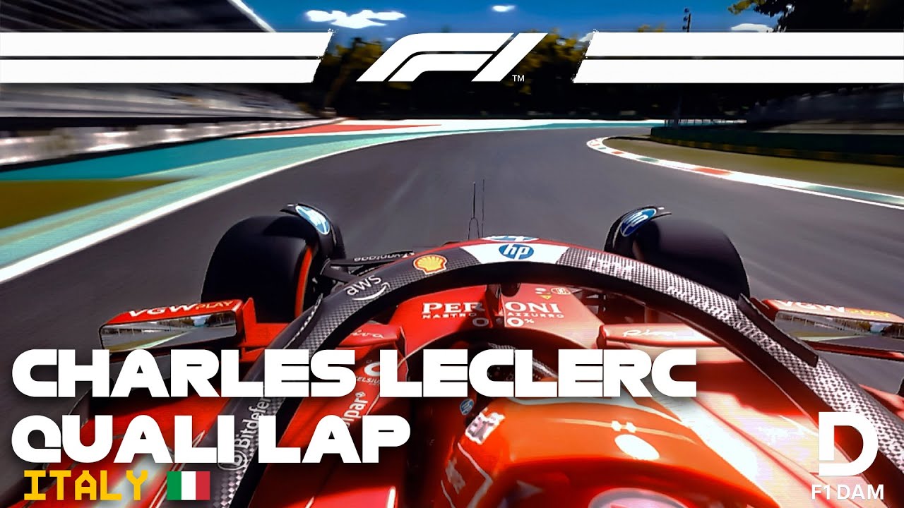 Charles Leclerc Monza 2025 Italian GP Quali Lap I assetto corsa