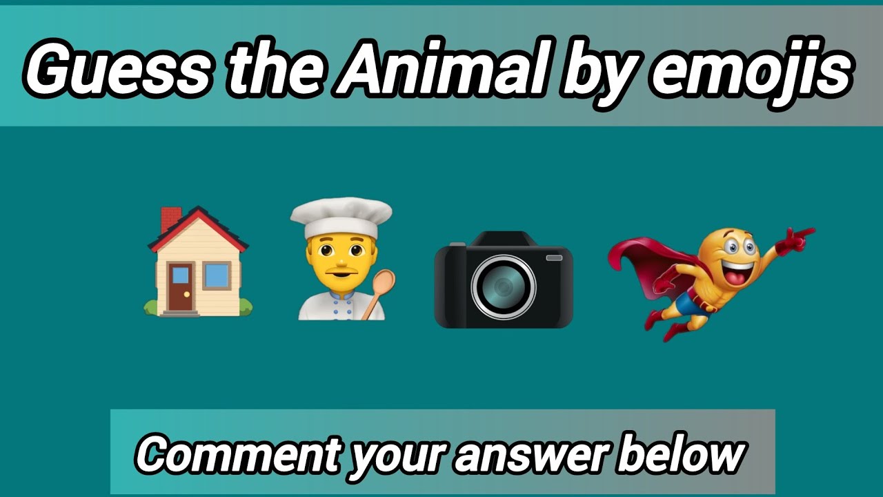 Guess the Animal by Emojis 🐾 | Fun Emoji Quiz Challenge for Smart Minds!