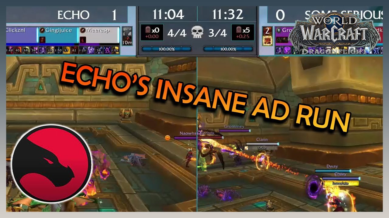 BEGINNING OF MDI AND ECHO'S INSANE 11 MIN RUN! | M+ SEASON 3 | Daily WoW Moments #88