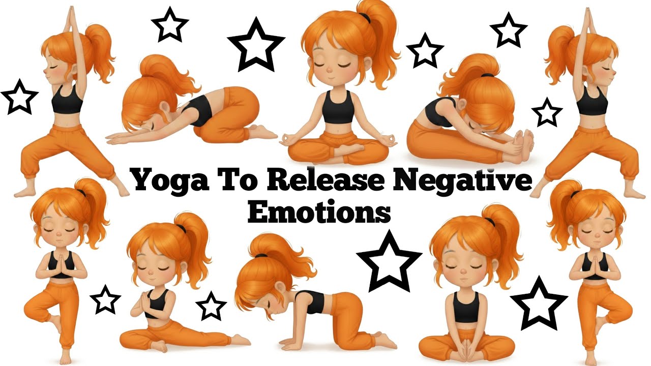 Yoga to Release Negative Emotions 🤸🧡 Kids Fun Yoga 🤸 Children Yoga