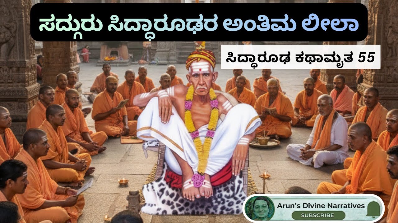 ಸಿದ್ಧಾರೂಢ ಕಥಾಮೃತ 55| ಸದ್ಗುರು ಸಿದ್ಧಾರೂಢರ ಕೊನೆಯ ದಿವಸಗಳು | ಅಂತಿಮ ಅಧ್ಯಾಯ #siddharoodhamath