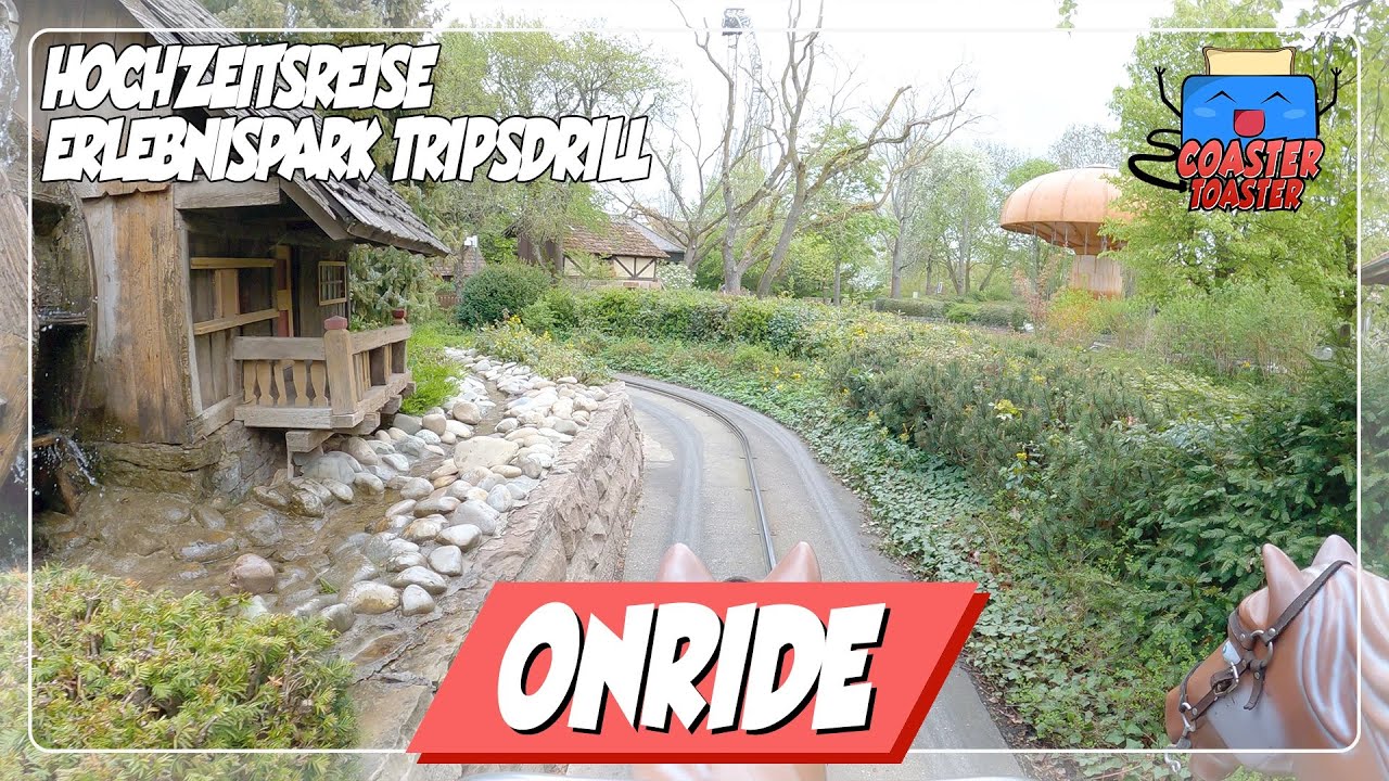 Hochzeitsreise - Erlebnispark Tripsdrill - Unfassbar lange Oldtimerbahn von Metallbau Emmeln | POV