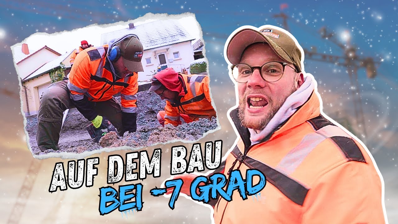 Kanalbau im Winter bei Dechant