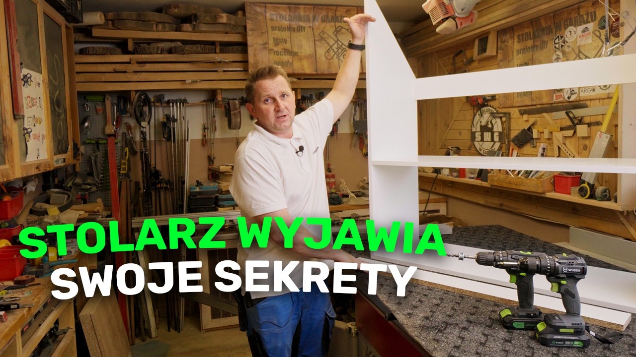 Jak samemu zrobić SZAFKI KUCHENNE do zabudowy pod skosem z pomocą zagłębiarki