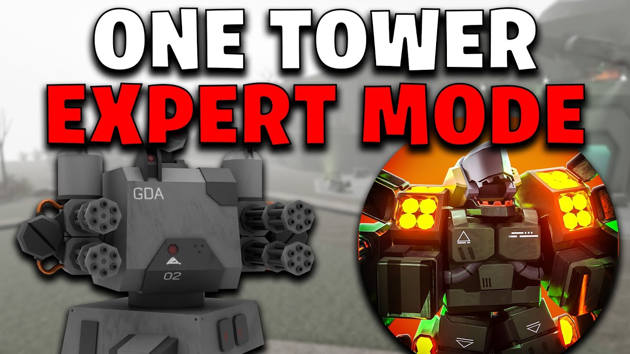 SOLO EXPERT REWORK WITH ONE TOWER - TOWER DEFENSE X