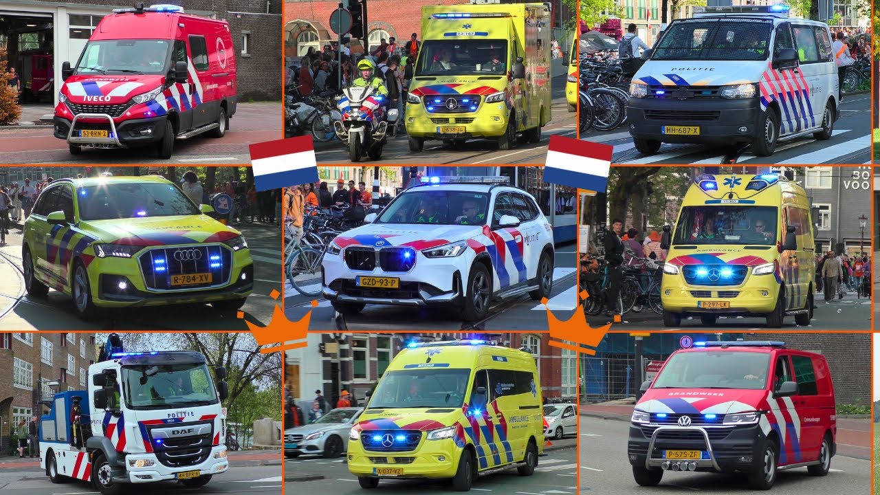 Koningsdag 2025: Drukte voor hulpdiensten tijdens Koningsdag in Amsterdam - Hulpdiensten met spoed!