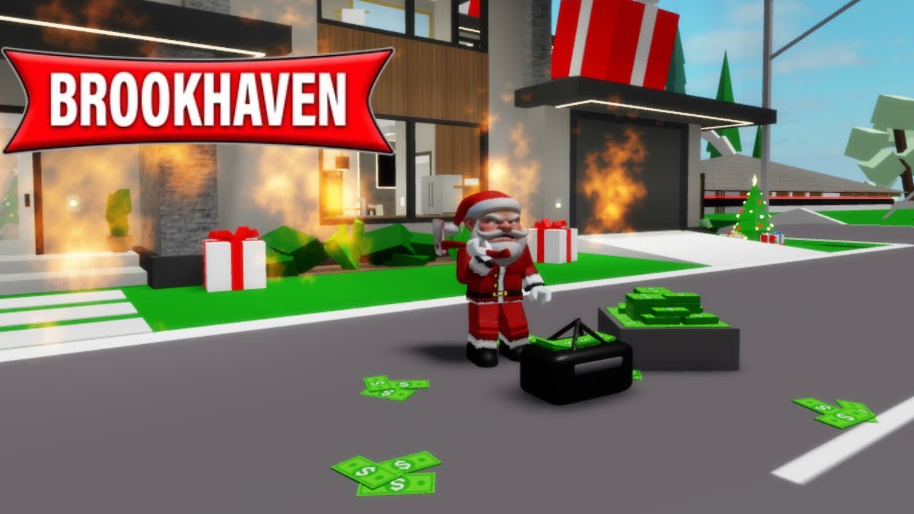 I became bad Santa in Brookhaven 