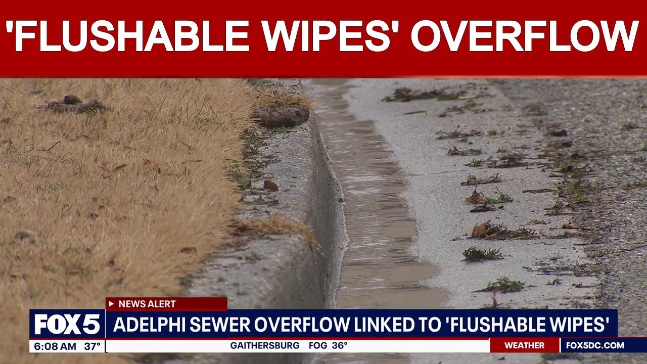 Adelphi sewer overflow linked to 'flushable wipes' | FOX 5 AT 6AM