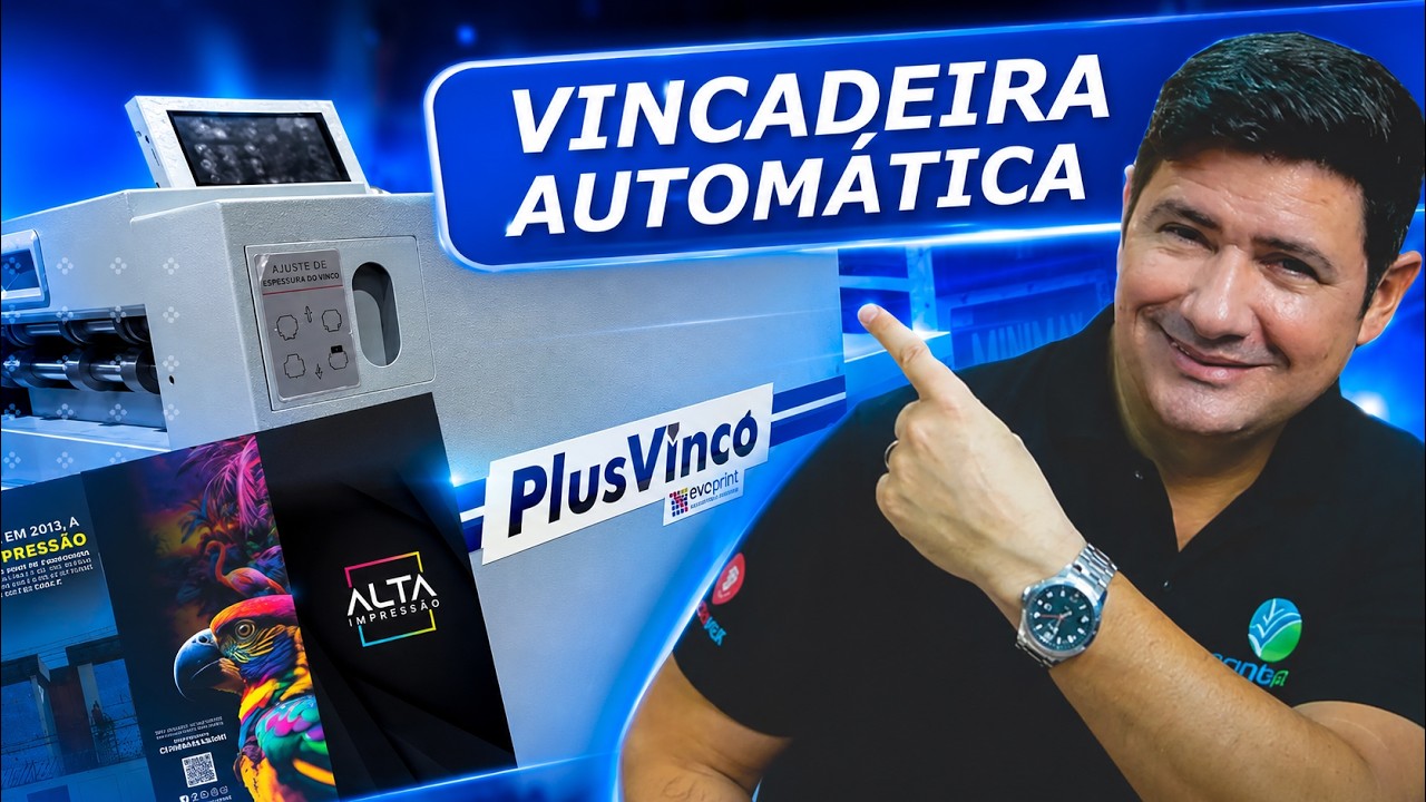 VINCADEIRA MECÂNICA Digital de até 32 VINCOS | Gráfica Rápida