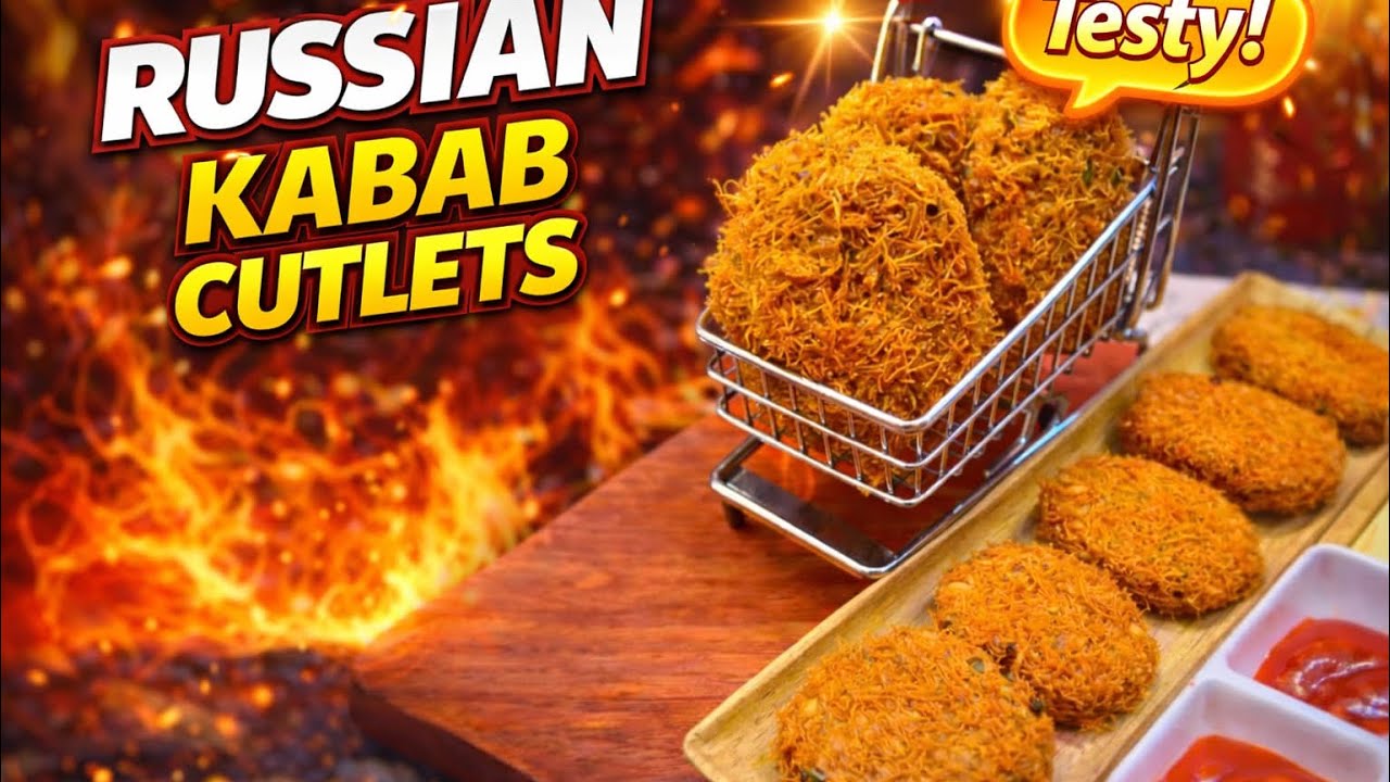 Russian Kabab Cutlets Banane Ka Asaan Tarika | Viral Snack Recipe #Russiankabab#crispycutlets#viral
