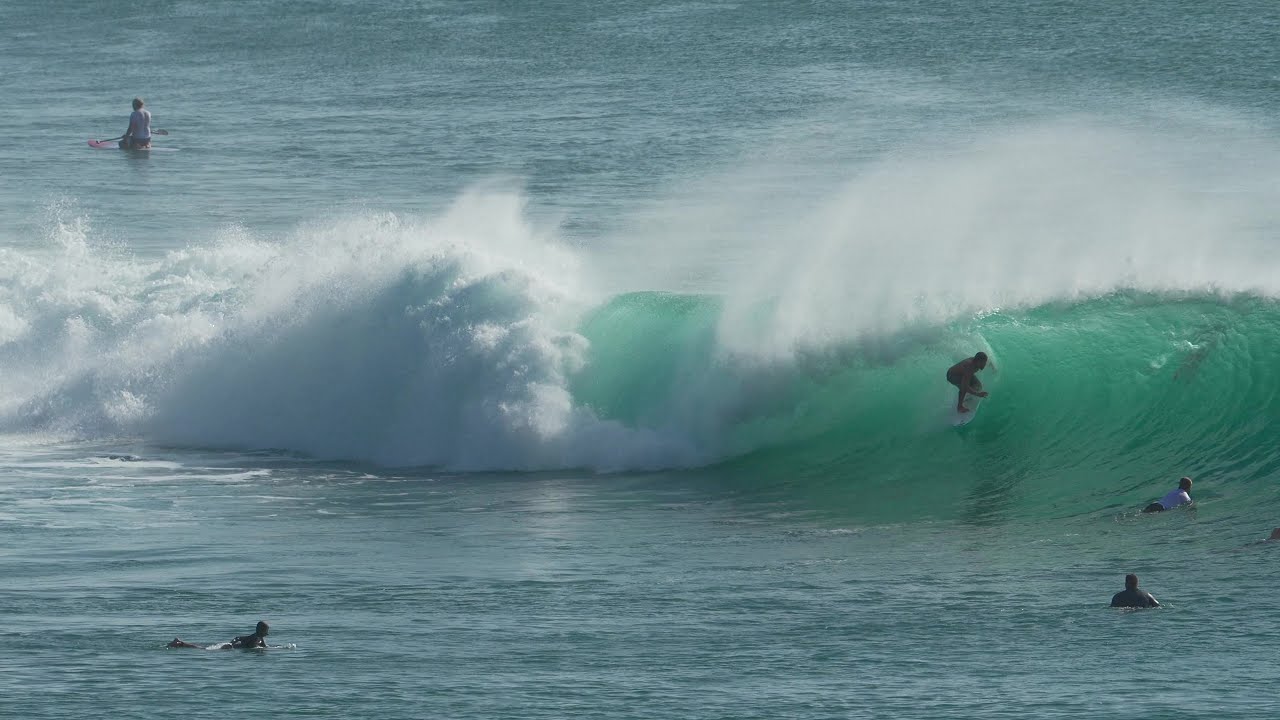 SURFING BIG WAVES – BINGIN FIRES AT SUNSET