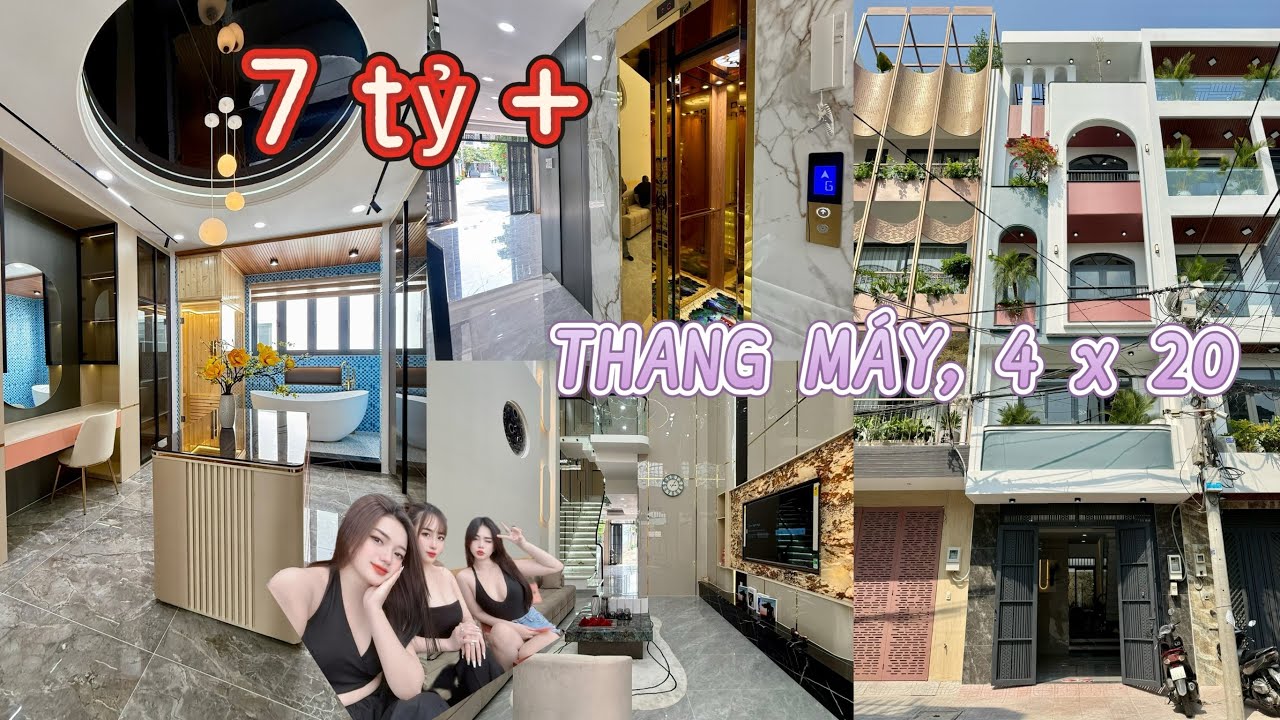 Nhỉnh 7 tỷ mà có nhà 4 x 20m còn có thang máy quá hời #nhadep 