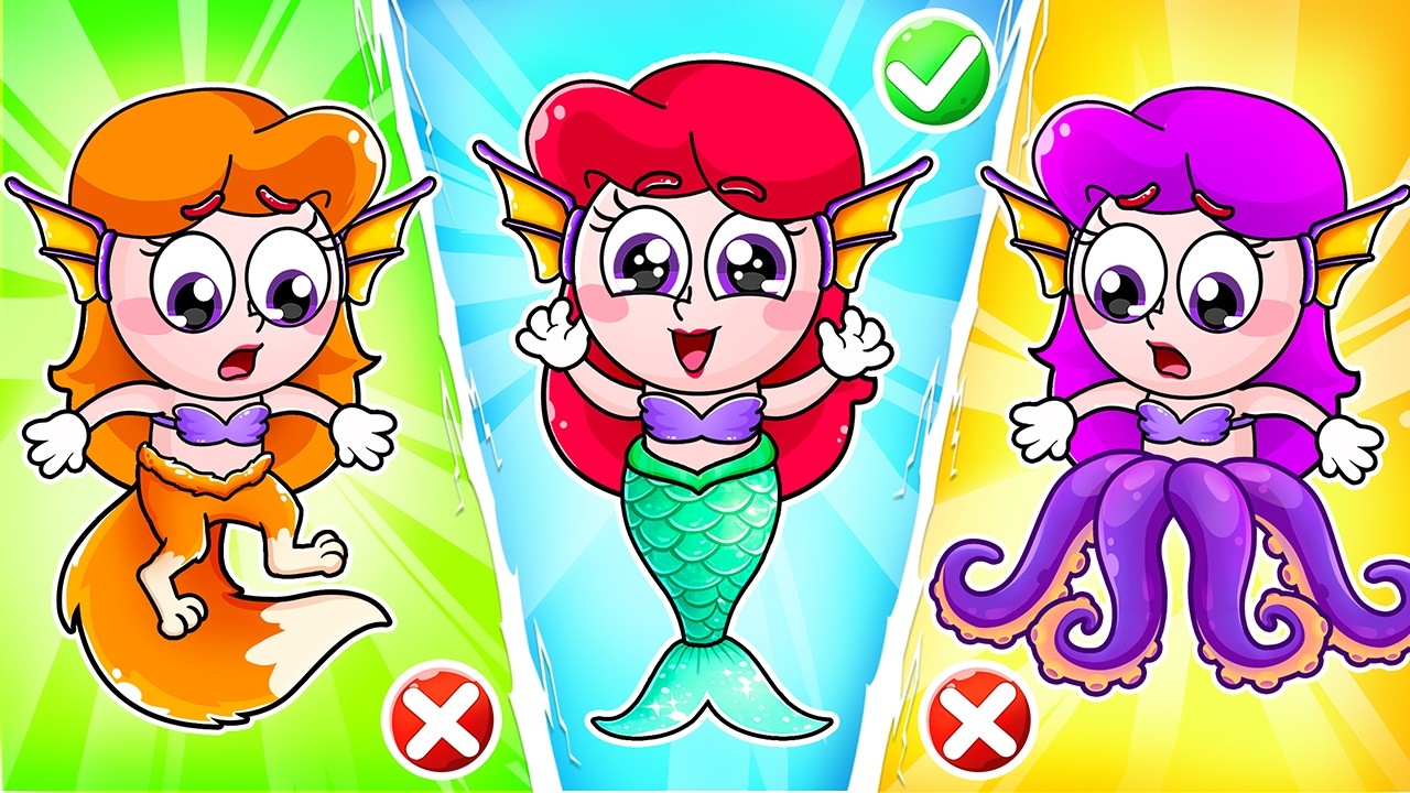 Where Is My Tail? Who Took the Mermaid Tail? Find the Body Parts | Funny Kids Songs by Lamba Lamby