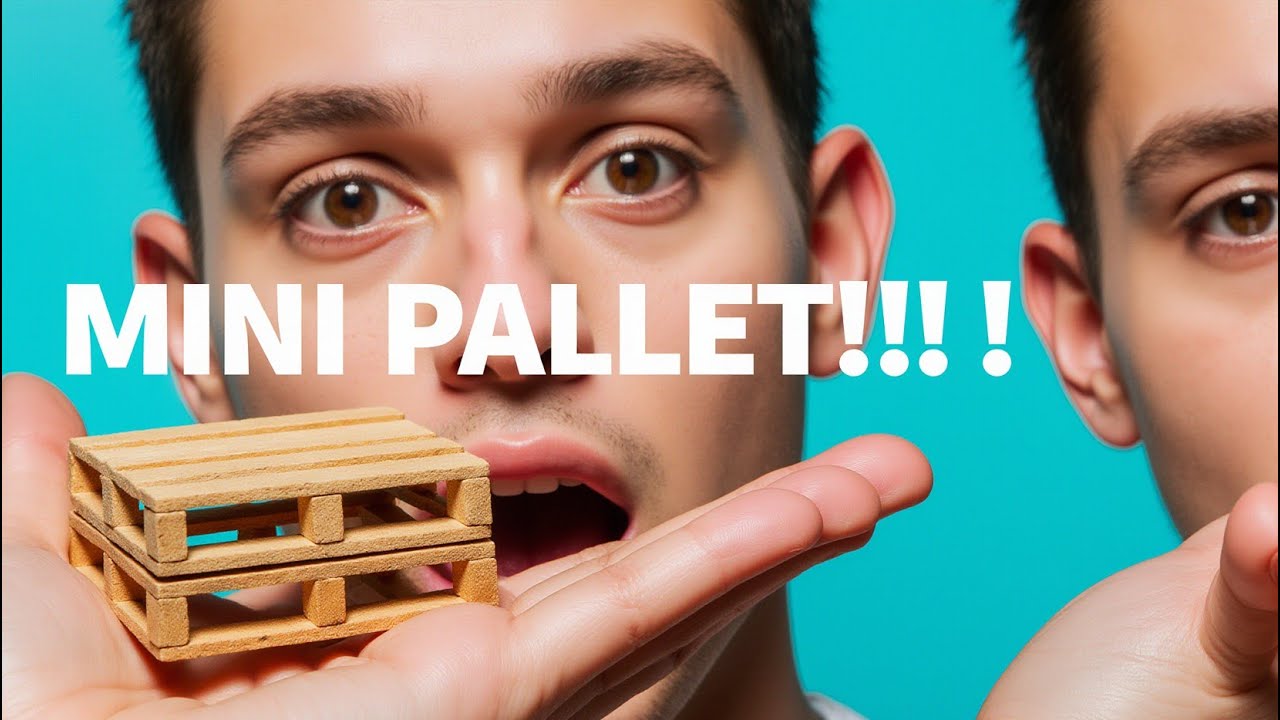 Make a Tiny Wooden Pallet | A Must-Have for Miniature Construction Projects