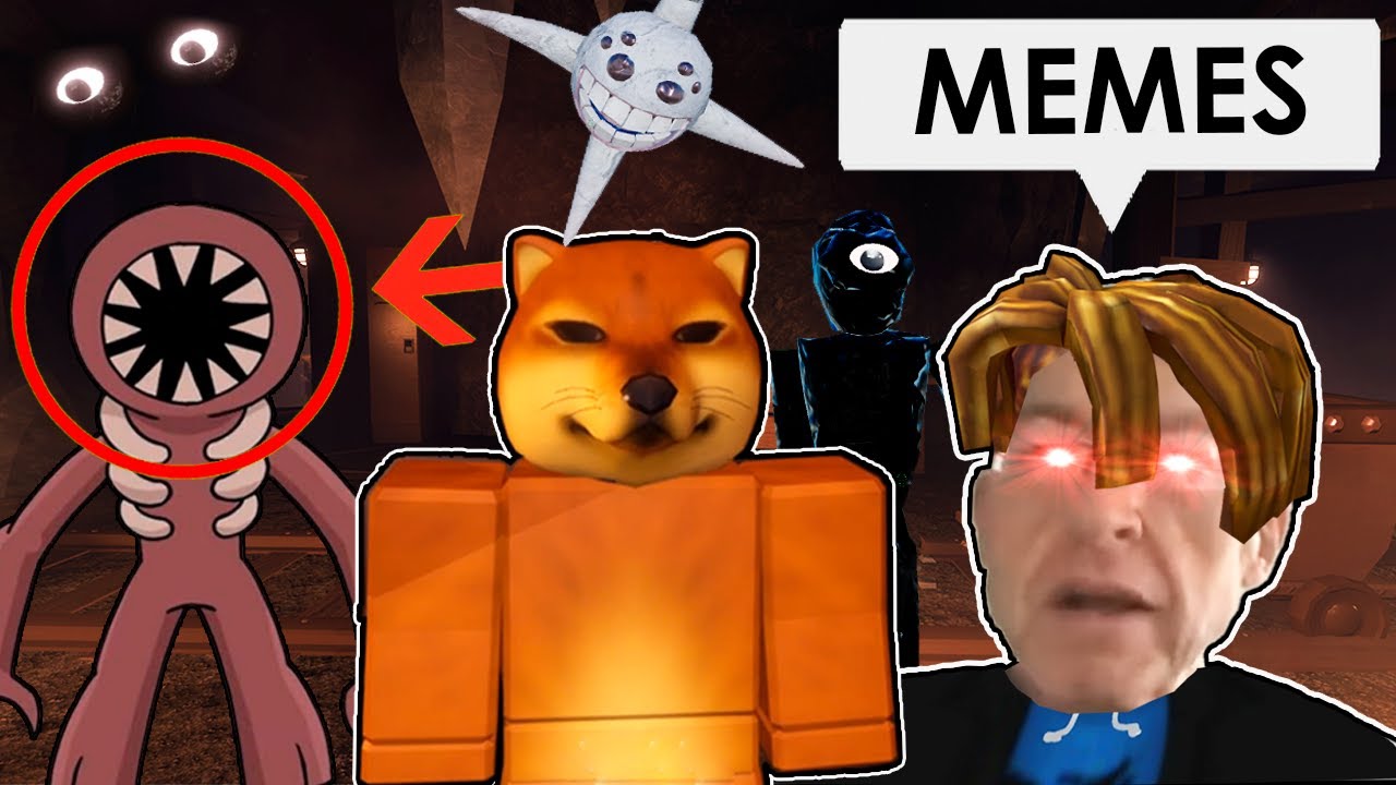 ROBLOX Os Melhores Momentos Engraçados de DOORS PISO 2 (MEMES)