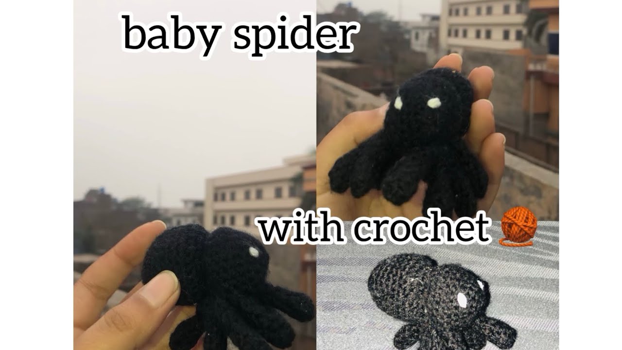 baby spider with crochet 🧶 
