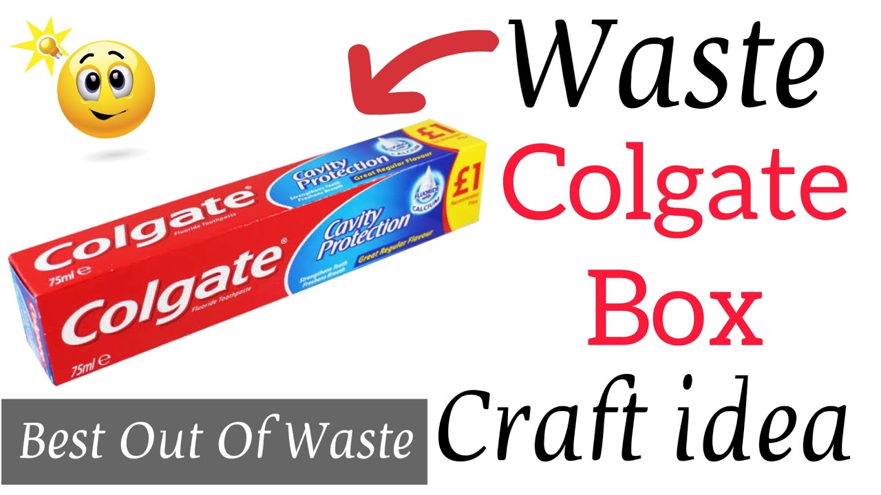 Colgate Box Craft idea | Waste Material Craft ideas | Best Out Of Waste