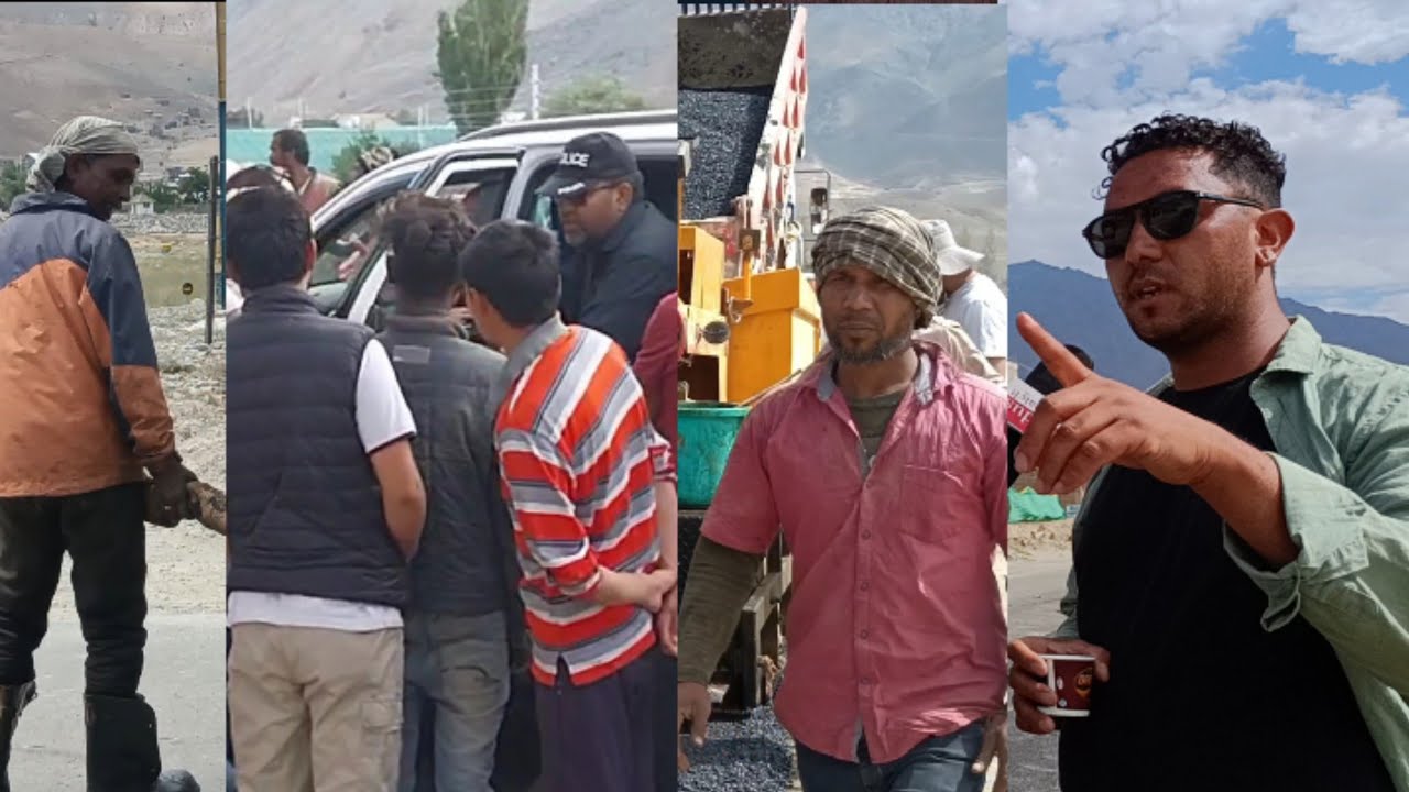 Escort officials  of CEC misbehaved with R&B officials while crossing over the blacktoping work at