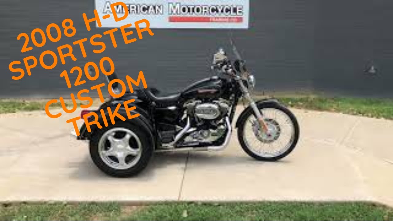 414627 2008 HARLEY-DAVIDSON SPORTSTER 1200 1200C LEHMAN TRIKE CONVERSION