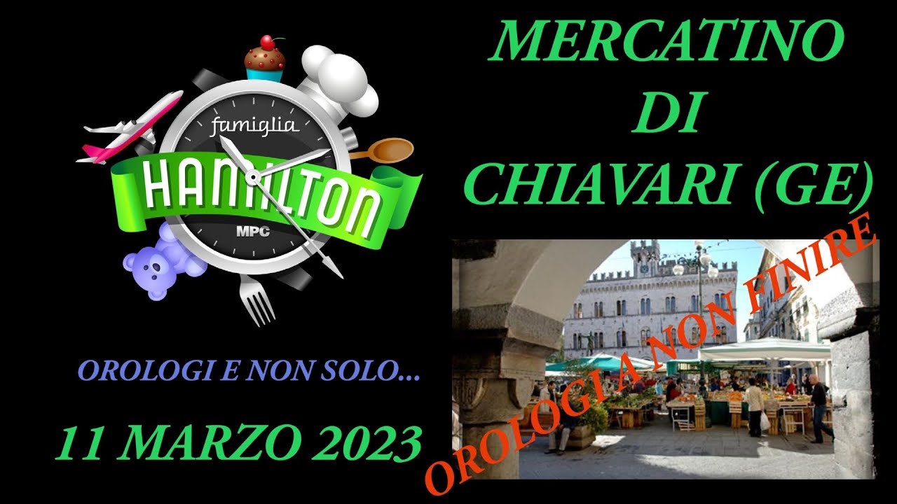 Mercatino di Chiavari (GE) 11 Marzo 2023 - Orologi a non finire