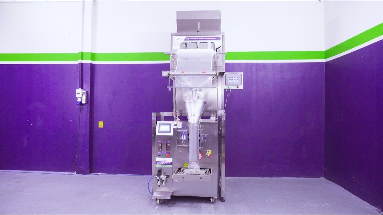 Empacotando Amendoim - Empacotadora Automática de 4 Balanças CAPM 4000