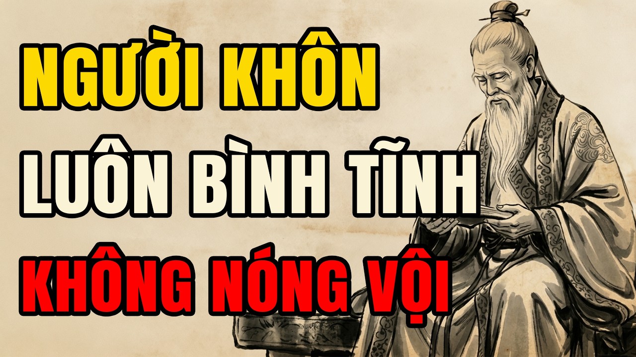 Lời Dạy Cổ Nhân Vì Sao Người Khôn Luôn Bình Tĩnh, Không Bao Giờ Nóng Vội | Triết Lý Người Xưa