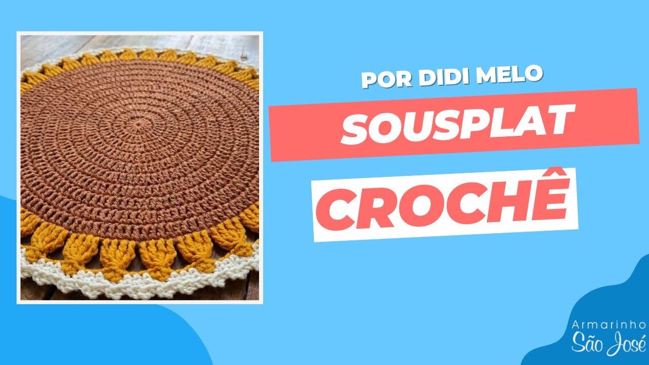 Como Fazer  Sousplat de Crochê