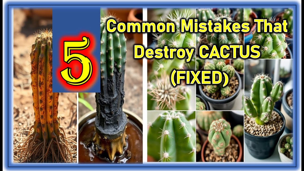 5 Common Mistakes in Cactus care | HOW TO CARE FOR CACTI INDOORS | Cactus Common Mistakes Fixed |