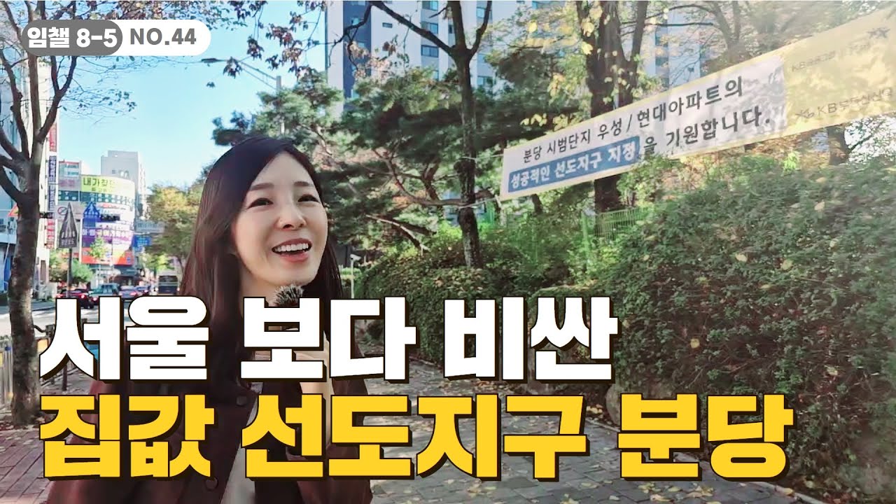 선도지구 확정! 분당 매수가 고민된다면 보세요!