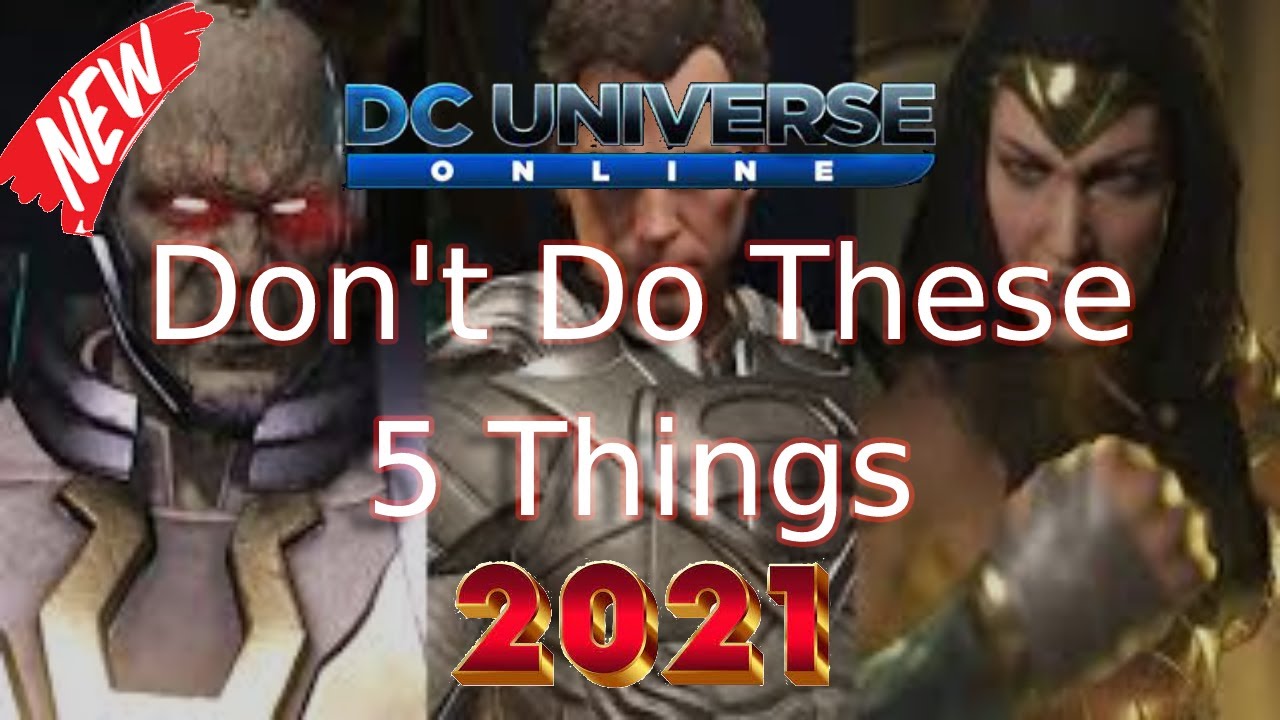 Don't Do These Things As A Beginner In Dc Universe Online...