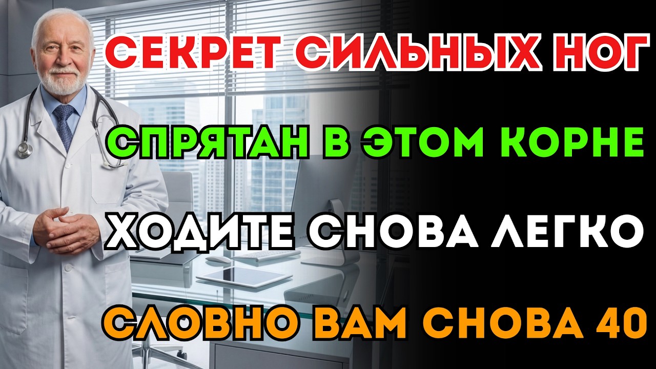 Чтобы ноги были сильными даже в 90, ешьте это меню каждый день. Секрет долголетия!