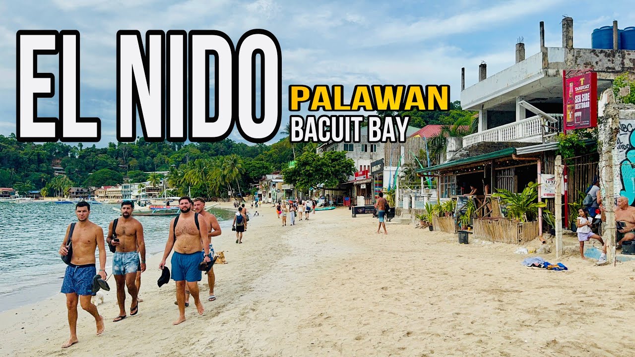 Palawan El Nido, Bacuit Bay - Walking Tour 2024 | El Nido, Palawan Philippines