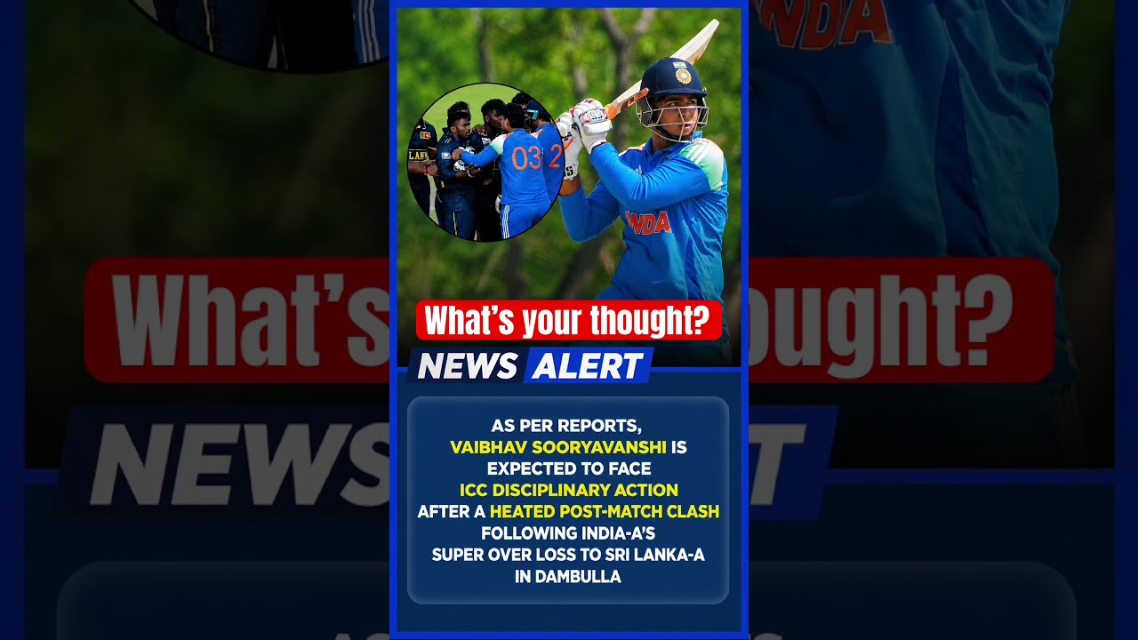 Vaibhav Sooryanshi js expected to face disciplinary action by ICC . #vaibhavsuryavanshi #bossbaby