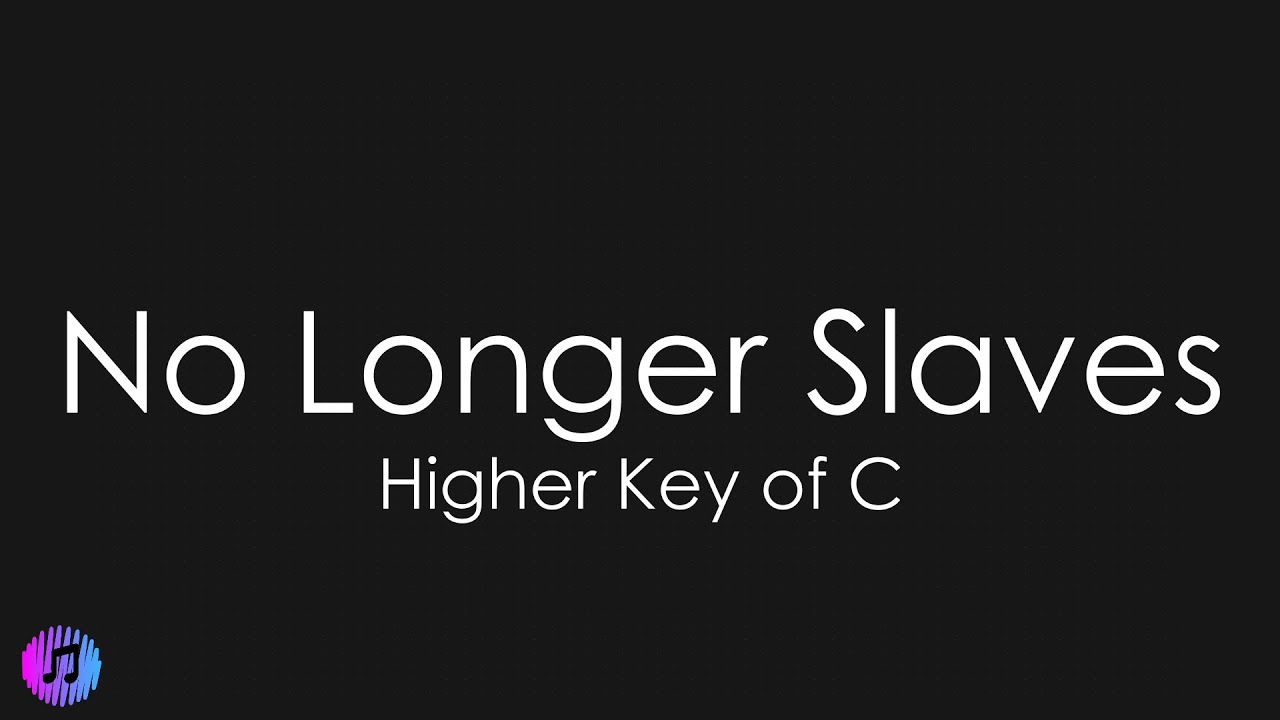 No Longer Slaves - Jonathan David and Melissa Helser | Piano Karaoke [Higher Key of C]