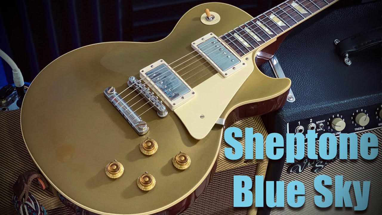 Sheptone Pickups Blue Sky Humbuckers with 1957 Les Paul Standard Reissue (R7) Gold Top