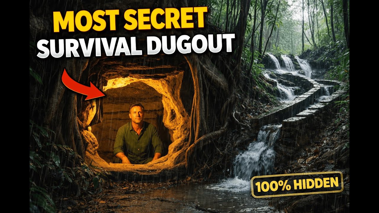 “I Built the Most Secret Survival Dugout in the Jungle (No One Can Find It)”