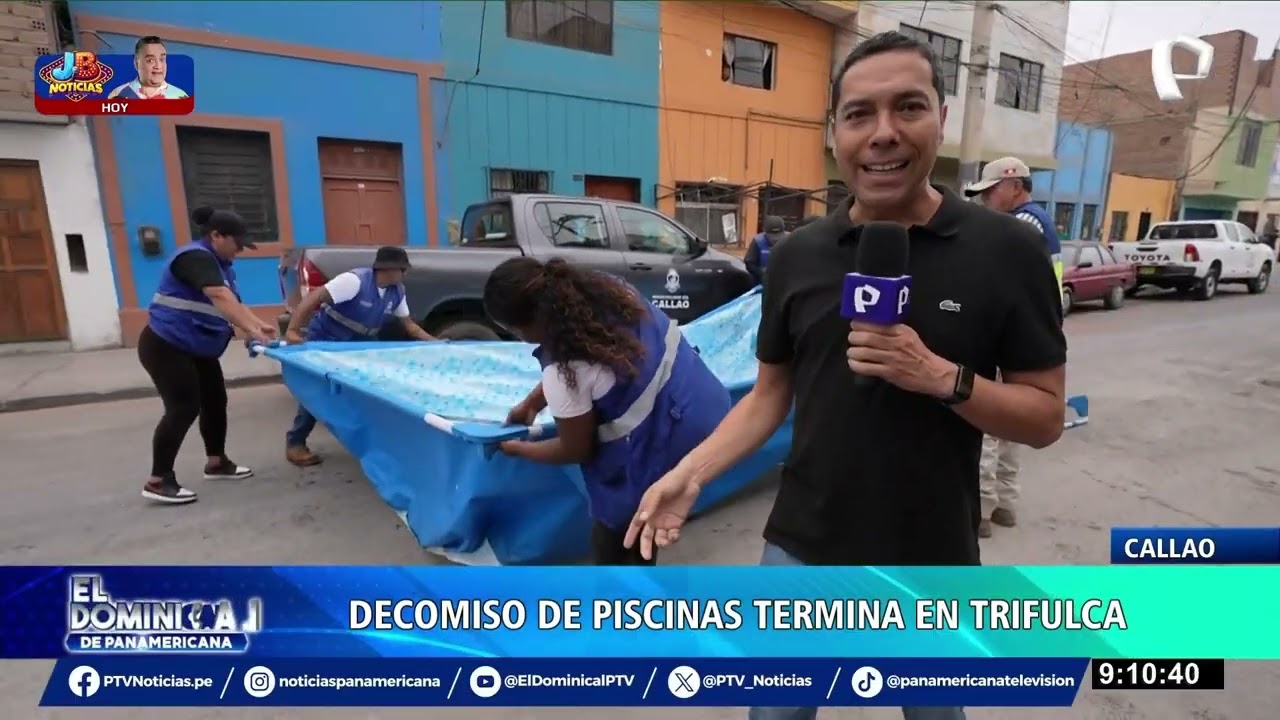 Llenan piscinas con agua de hidrantes en el Callao: intento de decomiso termina en trifulca