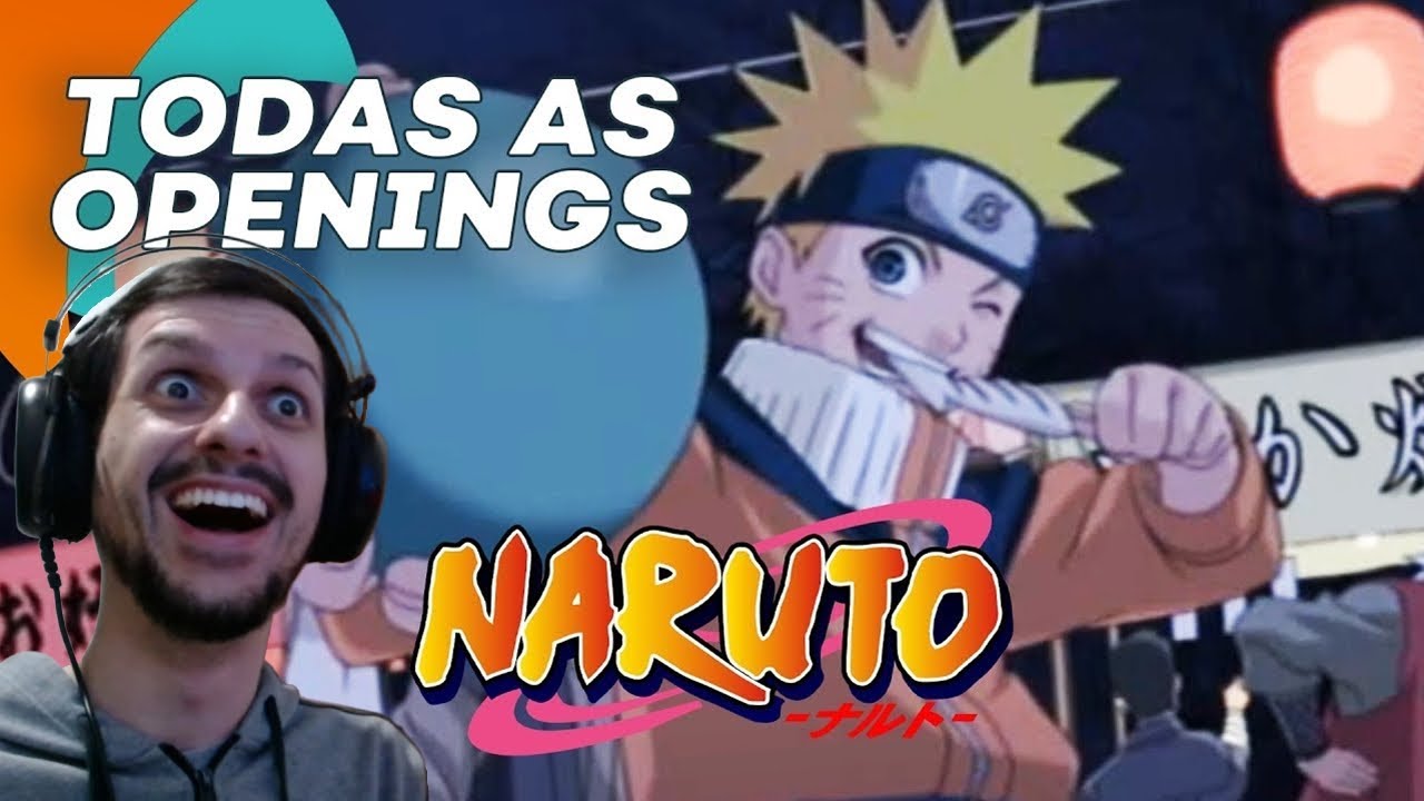 Primeira Vez Assistindo as Aberturas de Naruto Clássico (React - Openings 1-9)