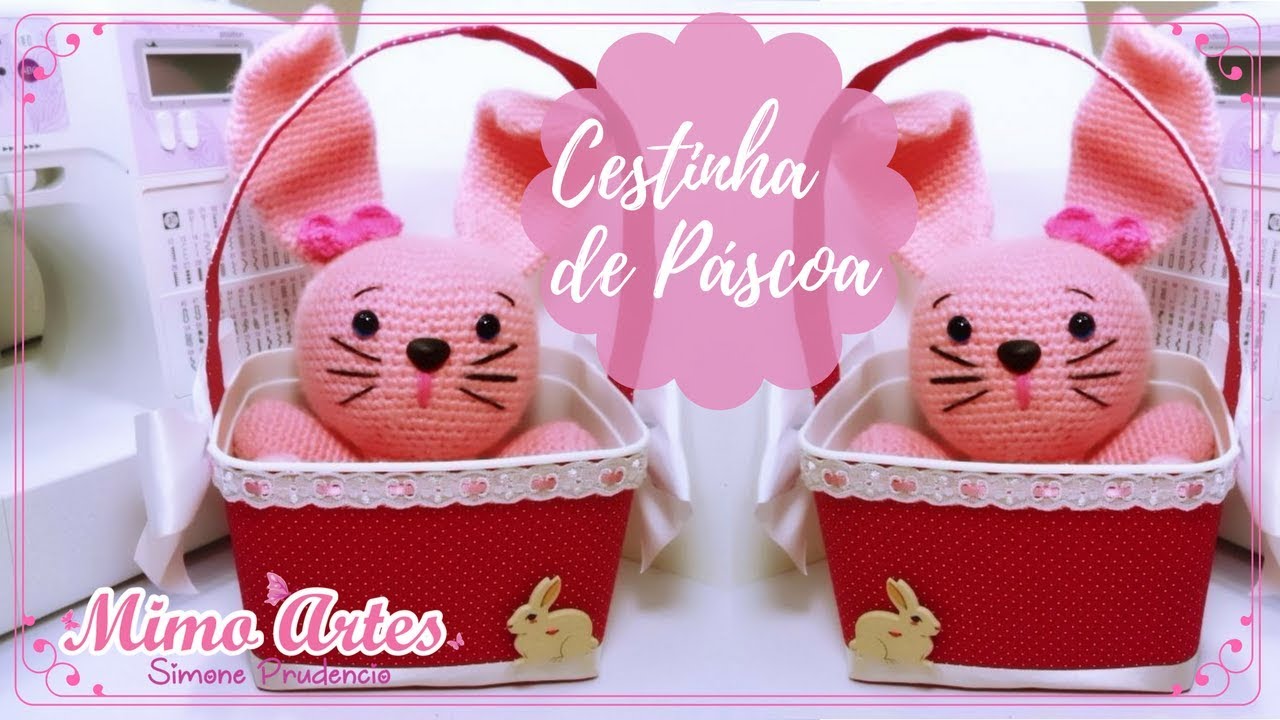 Cestinha de Páscoa Feita de Pote de Sorvete - Fácil de Fazer - DIY
