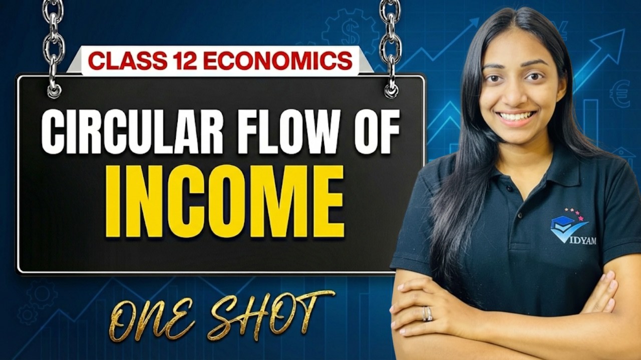 CIRCULAR FLOW OF INCOME ONE SHOT | CH-1 II CLASS 12 MACROECONOMICS | VIDYAM