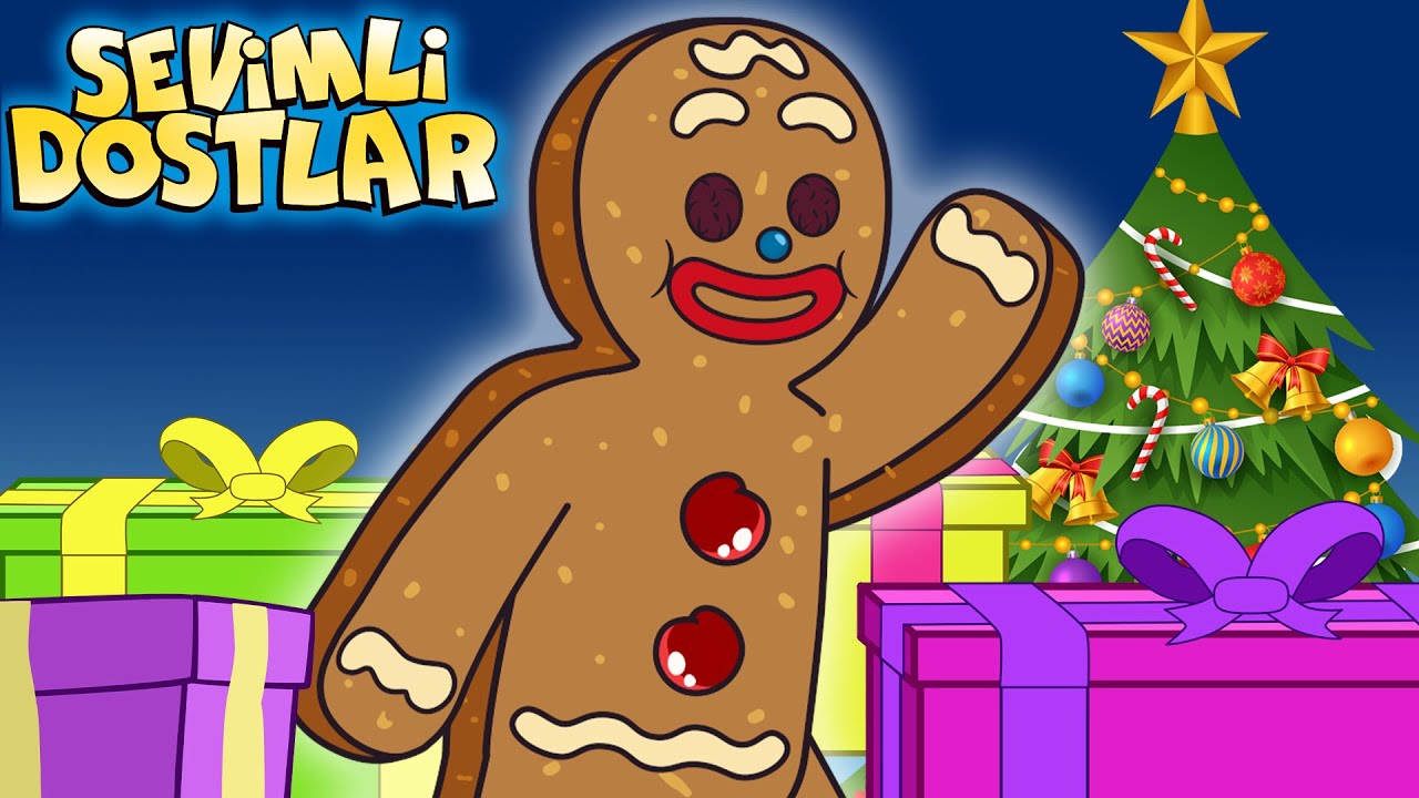 Zencefilli Kurabiye Adam (YENİ) 🎄 Yılbaşı Koşusu | Sevimli Dostlar Bebek ve &Ccedil;ocuk Şarkıları 2023