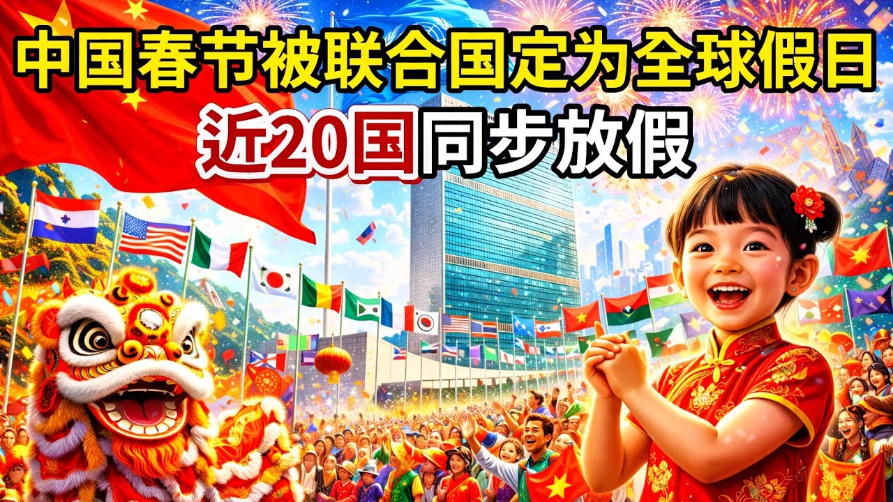 太炸裂了！中國春節被聯合國全票定為全球假日，近20國同步放假，背後真相太好哭！