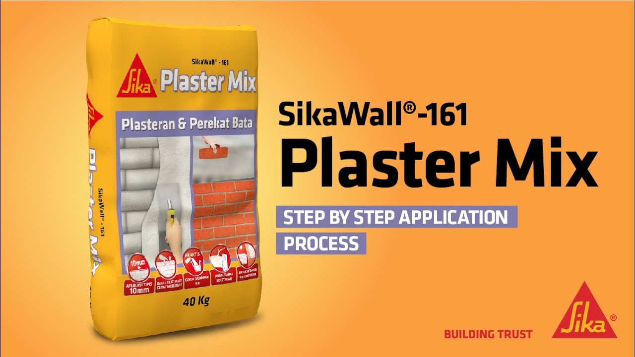 SikaWall®-161 PlasterMix  - Application Process
