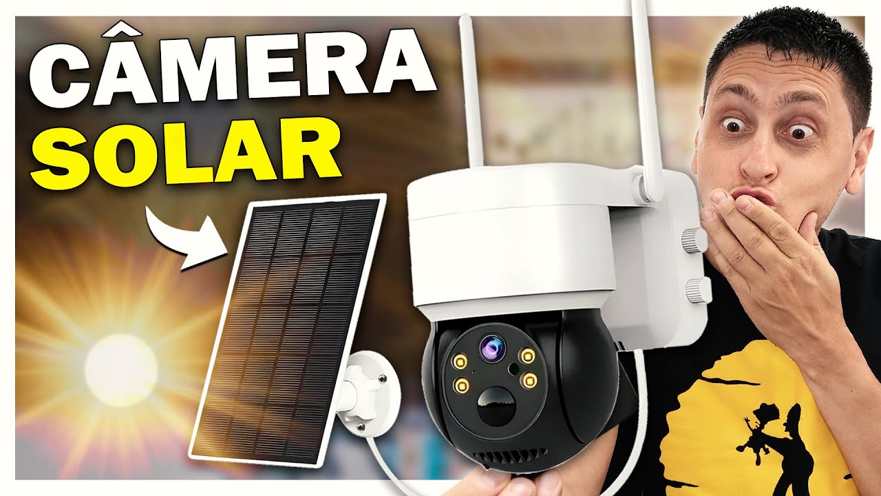 Câmera Wifi Solar Q6 é boa? Unboxing e teste de gravação