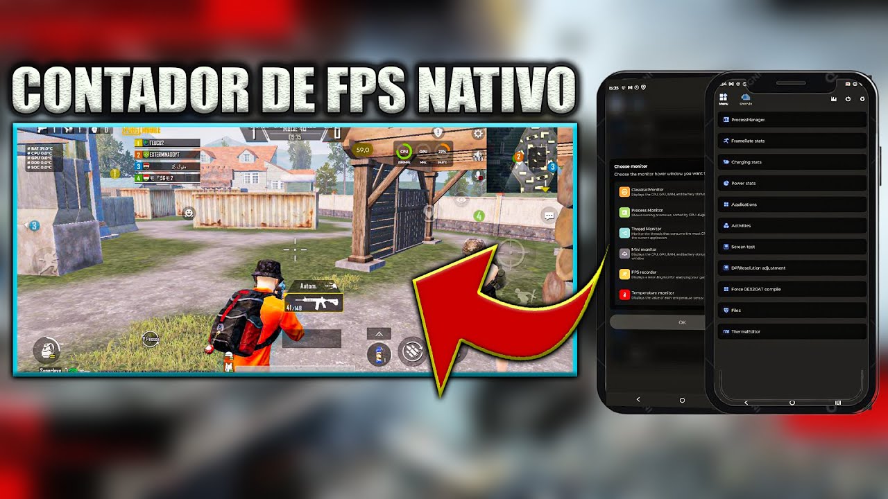 Como ativar o CONTADOR DE FPS REAL NATIVO em qualquer CELULAR  📲 através do APP SCENE - PERMANENTE 😮