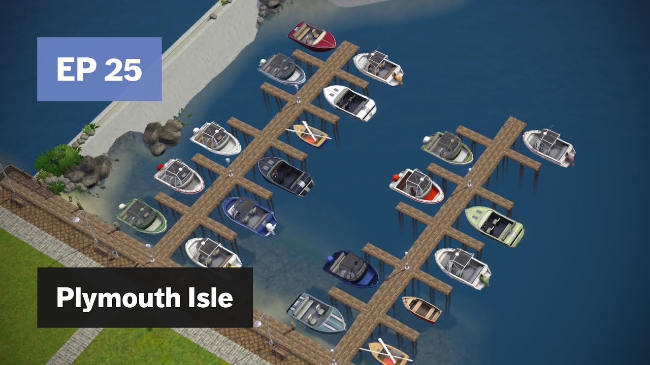 Marinas & Beaches • Plymouth Isle EP 25 • The Sims 3 Create a World