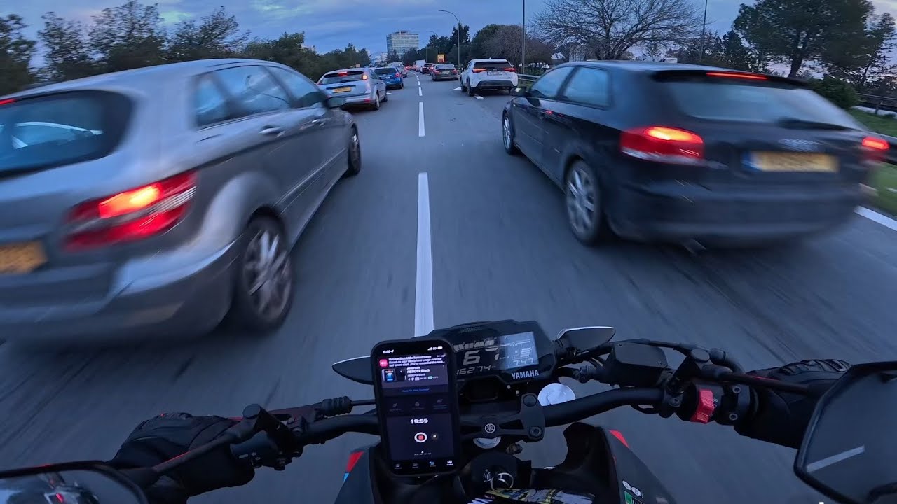 Late for School on My MT-125…