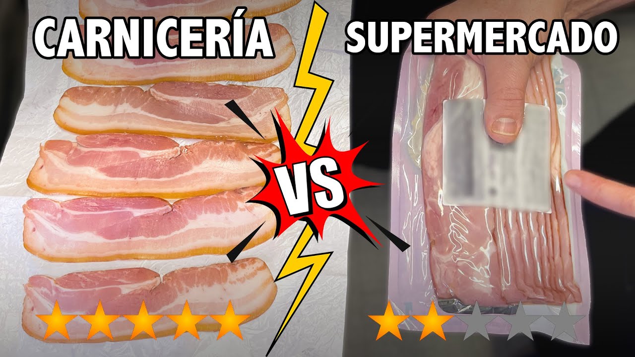 🔥&iquest;Es FALSO el BACON del SUPERMERCADO? Analizamos y comparamos con el de carnicer&iacute;a | Etxezarreta