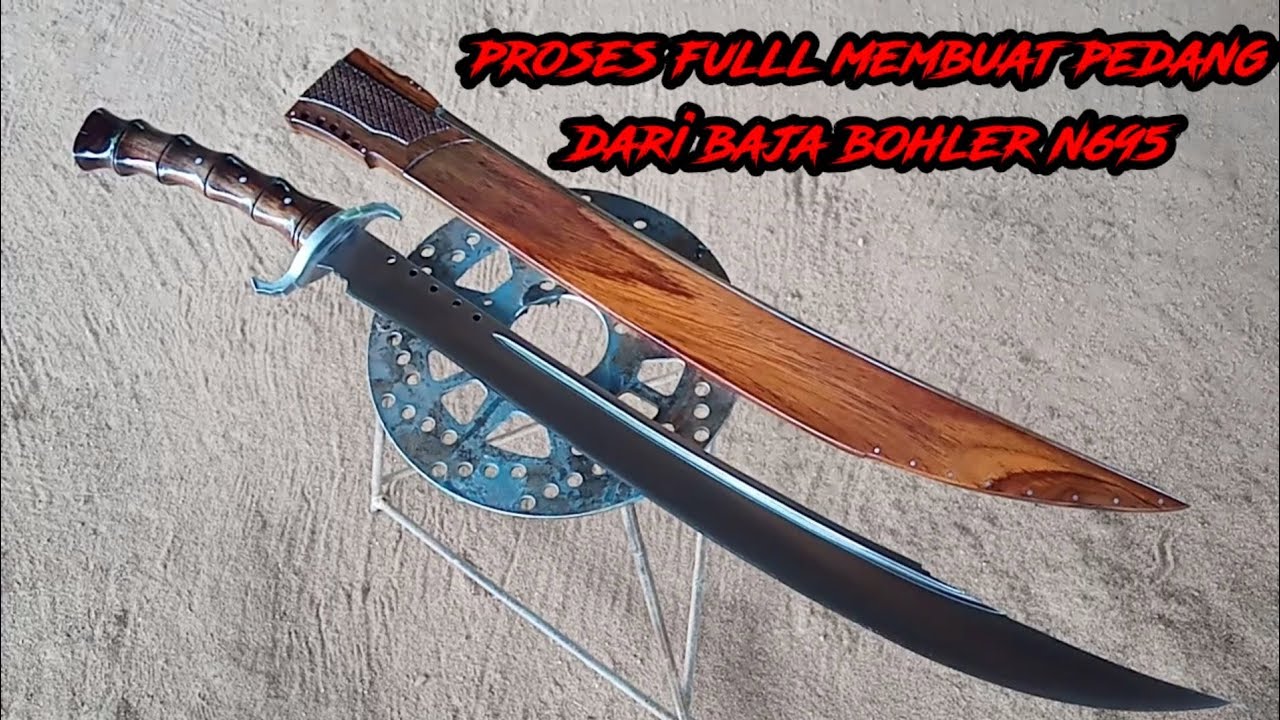 the skill of a blacksmith's hands makes a luxurious sword with simple tools #8