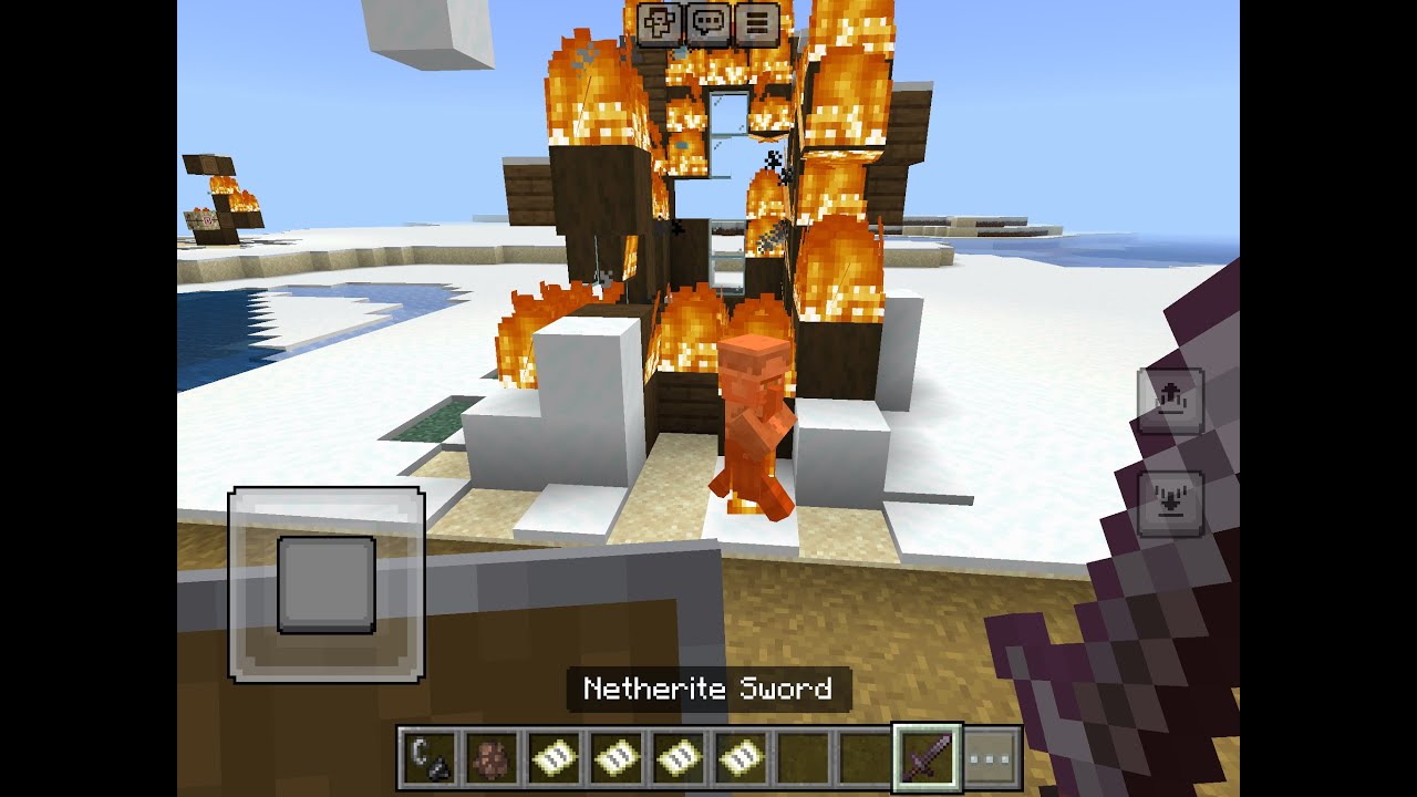 Burning down village WAIT IN MINECRAFT WAIT NOT IRL